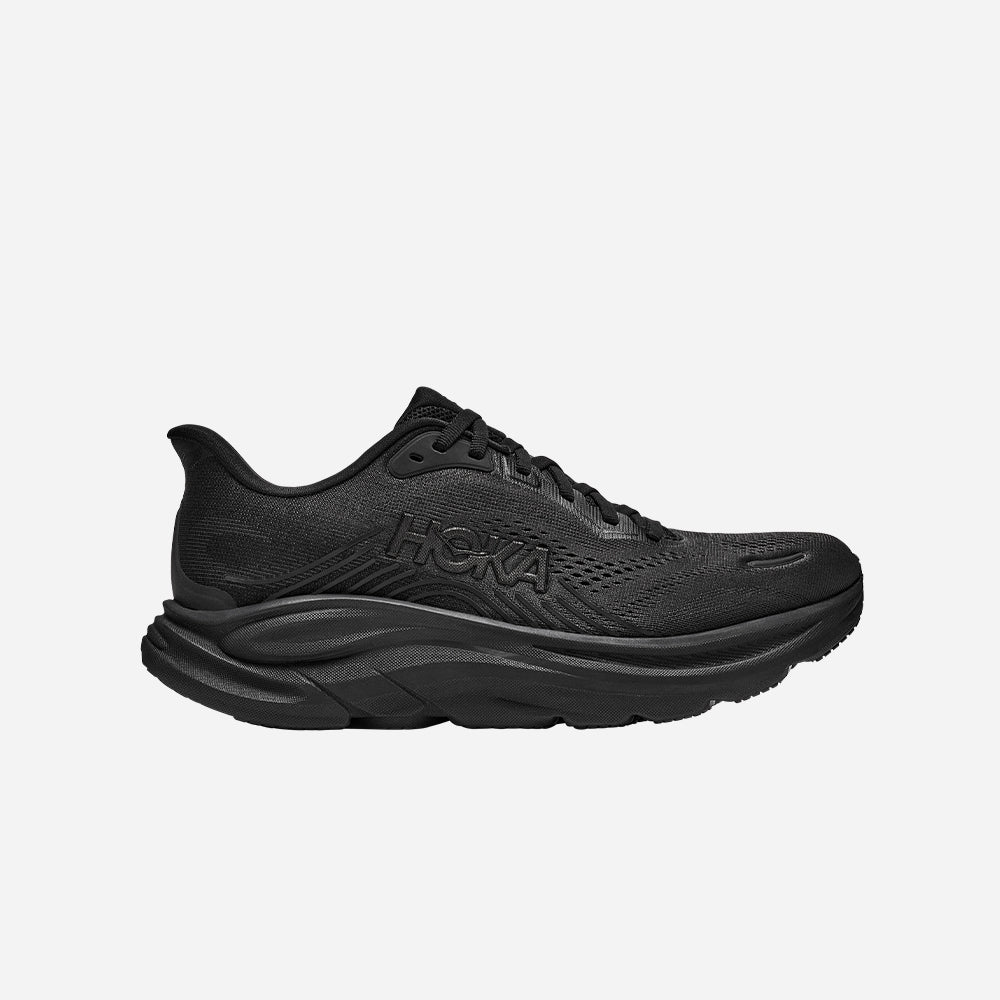 Black HOKA Clifton 11 running shoe